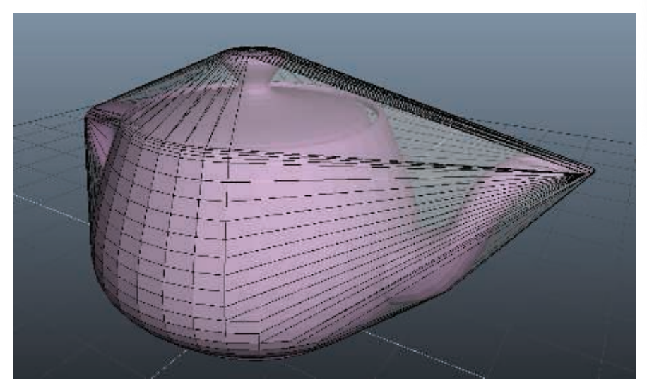 图22.8：用Quickhull计算出的茶壶凸包。 [596]