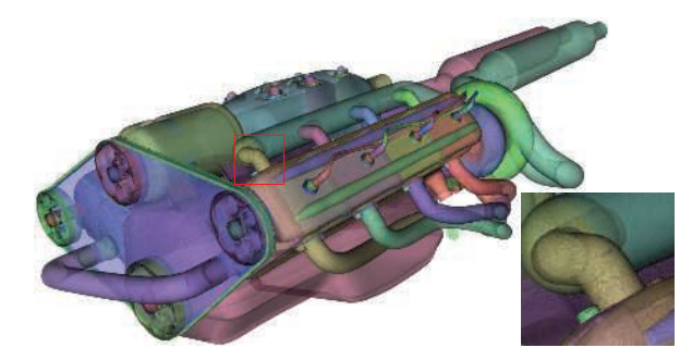 图5.31：随机透明度。图中放大区域内展示了该算法产生的噪声。 [1301]